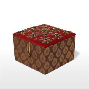 Earthy Allure: Handmade Brown Multi-Purpose Evening Gift Box for Women