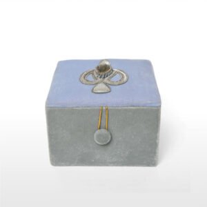 Twilight Enchantment: Purple & Grey Handmade Christmas Evening Gift Box with Labradorite Gemstone
